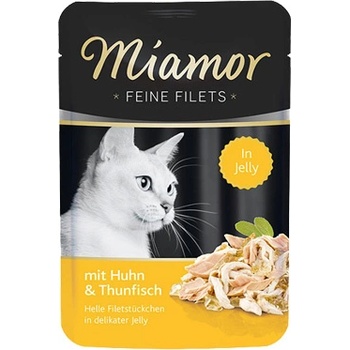 Miamor Feine Filets - мокра котешка храна с пилешко филе и риба тон, 100г