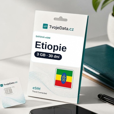 eSIM Etiopie 3 GB / 29 dní