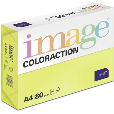 Image Coloraction A4 80 g Ibiza neonově žlutá 100 archů