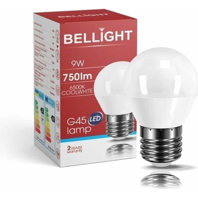Bellight LED 180-260V G45 9W E27 830lm studená biela iluminačka