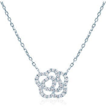 SAVICKI Колие Savicki: бяло злато. диаманти