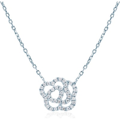 SAVICKI Колие Savicki: бяло злато. диаманти