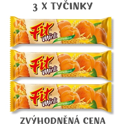 Fit müsli tyčinka 3 x 30g