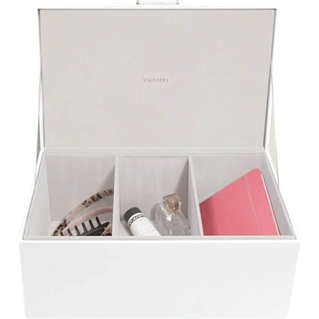 Stackers Кутия за съхранение Stackers Pebble 3 отделения бяла (75763)