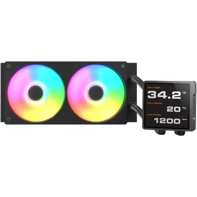 Cougar gaming COUGAR Poseidon Vistek Pro ARGB 240 AiO Liquid Watercooling - Black (CGR-PSDVPRGB-B-240)