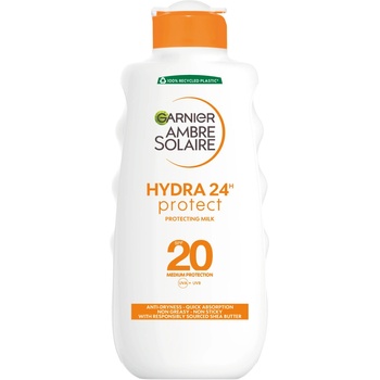 Garnier Ambre Solaire Hydra 24H Protect vodeodolný opaľovací prípravok SPF20 200 ml