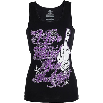 Image 1 of Black heart топ жени black heart - ТАТУИРАН - ЧЕРЕН - 011-0033-blk