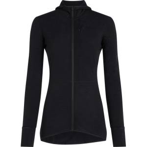 icebreaker Women Merino Blend 200 RealFleece Descender LS Zip Hoodie Размер: L / Цвят: черен
