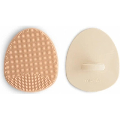 Mushie Dvojbalenie umývacích kefiek mushie blush/ shifting sand