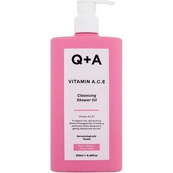Q+A Sprchový olej s vitamínom A C a E 250 ml