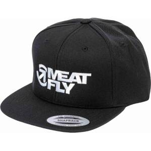 Meatfly шапка с козирка Ness Snapback Black | Черен | Размер Meatfly | Cheren | МЪЖЕ | ЕДИН РАЗМЕР