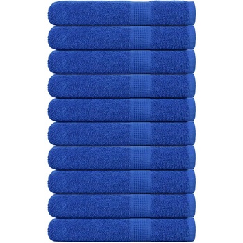 vidaXL Кърпи за сауна 10 бр сини 80x200 см 360 gsm 100% памук (136721)
