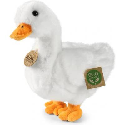Rappa Плюшена патица бяла 24 см eco-friendly