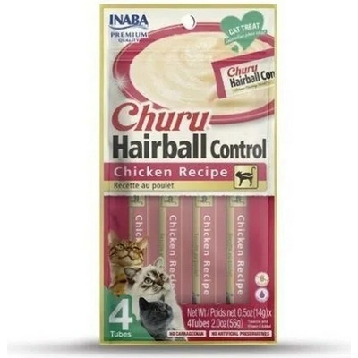 Churu Pamlsok Inaba Pyre cat hairball kura 4 x 14 g