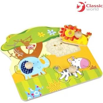Image 1 of Classic World Дървен Пъзел с Диви Животни - Classic World