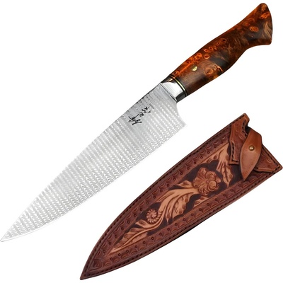 Дамаски кухненски нож harahu mi-35272 - Кафяв / Тип2 kp35272 (mi-35272)