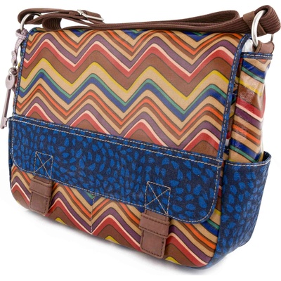 Fossil Wmns Shoulderbag Key-Per Messenger Stripe