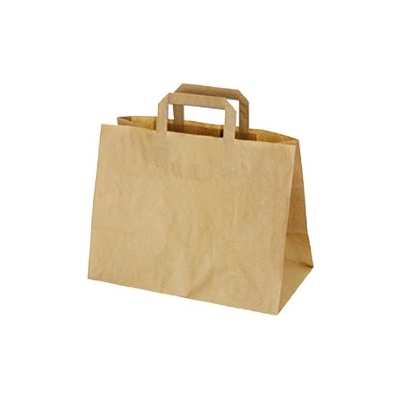 Taška na Menuboxy papierová menšia 32+17x27cm hnedá, 1ks