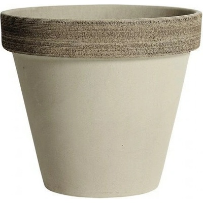 Degrea Keramický črepník 31 cm Standard Vulcano, sivý