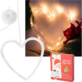 KIK KX5246 Vianočné osvetlenie LED srdce teplá biela
