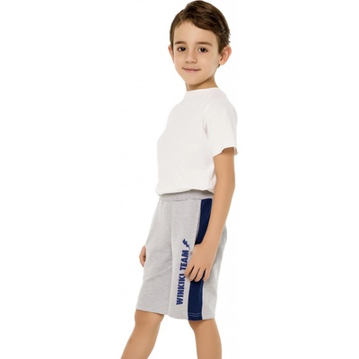winkiki kids Wear chlapecké kraťasy winkiki Team šedý melanž