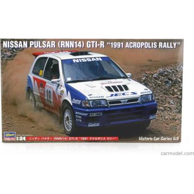 HASEGAWA NISSAN PULSAR GTi-R N 18 RALLY ACROPLIS 1991 B.MELANDER S.BLOMQVIST 1:24
