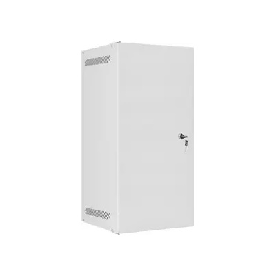 Lanberg Комуникационен шкаф, Lanberg rack cabinet 10" wall-mount 12U/280x310 for self-assembly with metal door grey (flat pack) (WF10-2312-00S)
