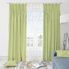 Látka Blackout UNI 150 pistácie na závěsy, polštářky - 50 cm x 50 cm
