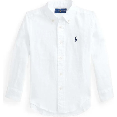 Ralph Lauren Детска ленена риза Polo Ralph Lauren в бяло (322865270005)