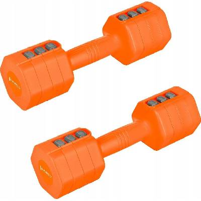 HMS Činky potažené pogumované nastavitelné 2 x 2,5 kg