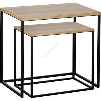 EGLO 424006 - Комплект 2 бр. странични масички TOZAWA кафяво/черно (EG424006)