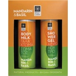Bodyfarm Комплект Mandarin & Basil - Душ гел и Мляко за тяло, 2 х 250 ml - baby