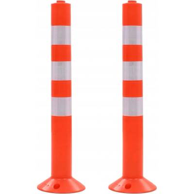 Dopravní sloupky VidaXL z plastu 75 cm, 2 ks