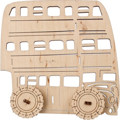 UGEARS 3D vybarvovací puzzle Záchranný kouzelnický autobus 11 ks