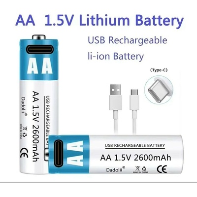 Smartools AA 2600mWh USB-C dobíjení 2 ks STBATAA/02 – Zbozi.Blesk.cz