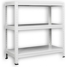 Biedrax Regál 40 x 100 x 120 cm 3 police biely