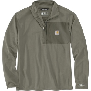 Carhartt WIP Мъжки поларен пуловер Carhartt Mock Neck Half-Zip T-Shirt Longsleeve - Dusty Olive - размер XL (216-6970-0414)