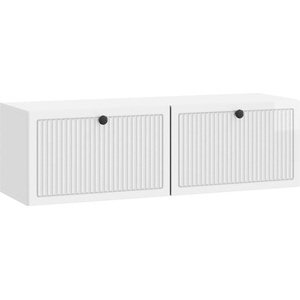 vidaXL Стенно монтиран ТВ шкаф Бял гланц 98 x 31 x 30 см (898049)