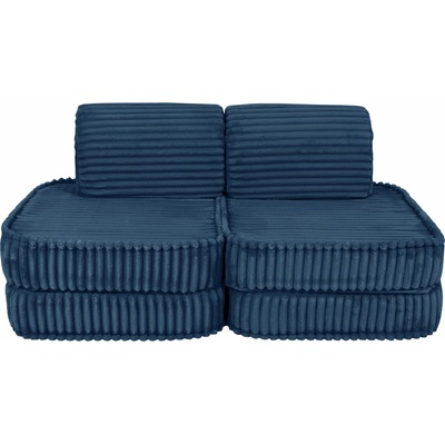 MeowBaby Churros detská pohovka Basic Midnight Blue