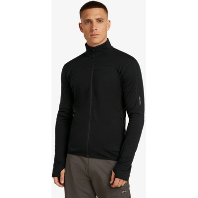 Icebreaker Merino Blend 300 RealFleece Descender LS Zip blk