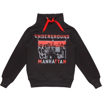 Winkiki Kids Wear Chlapecká mikina Manhattan černá