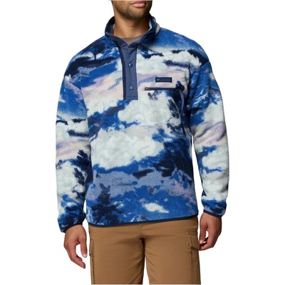 Columbia Мъжки поларен пуловер Columbia Helvetia II Printed Half Snap Fleece Fleece jumper - Collegiate Navy / Dreaming - размер XXL (005-6144-0816)