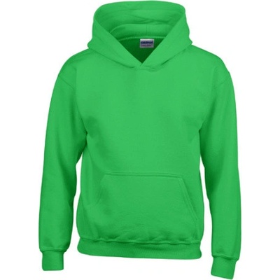 Gildan Detská mikina s kapucňou G18500K Irish Green