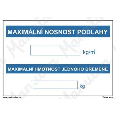 Manutan Maximální nosnost podlahy, plast 297 x 210 x 0,5 mm A4
