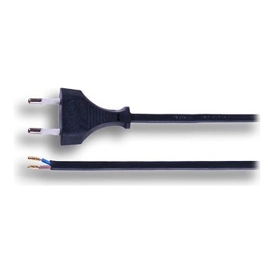 Solight 2 x 0,75 mm2 černá 2m 8595092122089