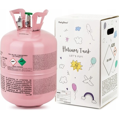 PartyDeco HELIUM na 30 balónků růžové