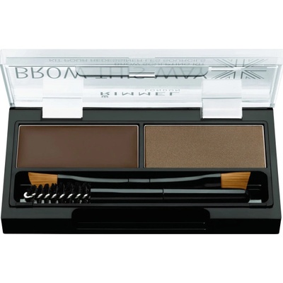 Rimmel London Brow This Way paletka pro úpravu obočí 002 medium brown 2,4 g – Zboží Dáma