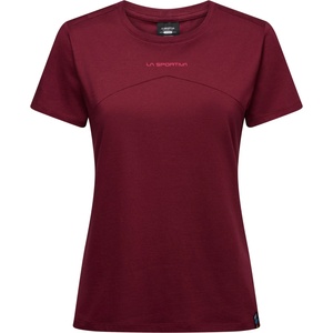 La Sportiva Дамска тениска La Sportiva Women's Roof T-Shirt - Redwood / Azalea (916-4825-0513)