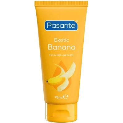 Лубрикант с вкус на банан, игриви и сладки моменти - Pasante Banana 75ml (D-245892)