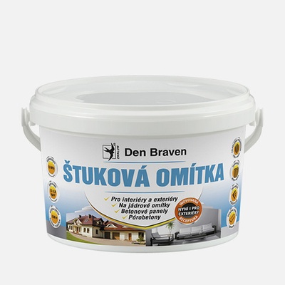 Den Braven Štuková omietka 14 kg, vedro, biela